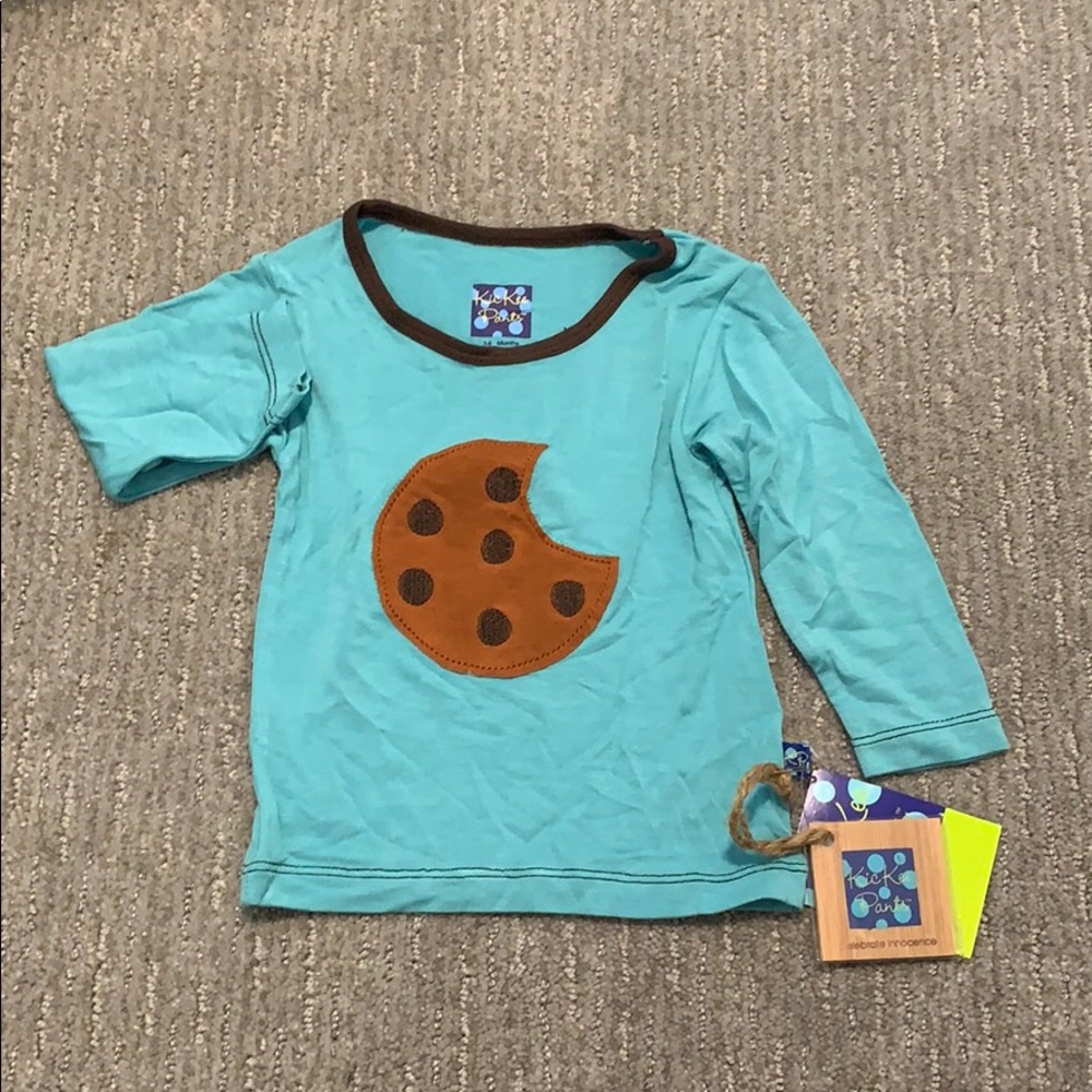 NWT Kickee Pants glacier cookie shirt